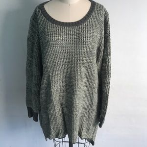 Denim & Co Chunky Zipper Tunic Sweater